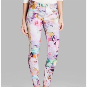 Ted Baker London  Floral Jeans Watercolor Print Jeans 26